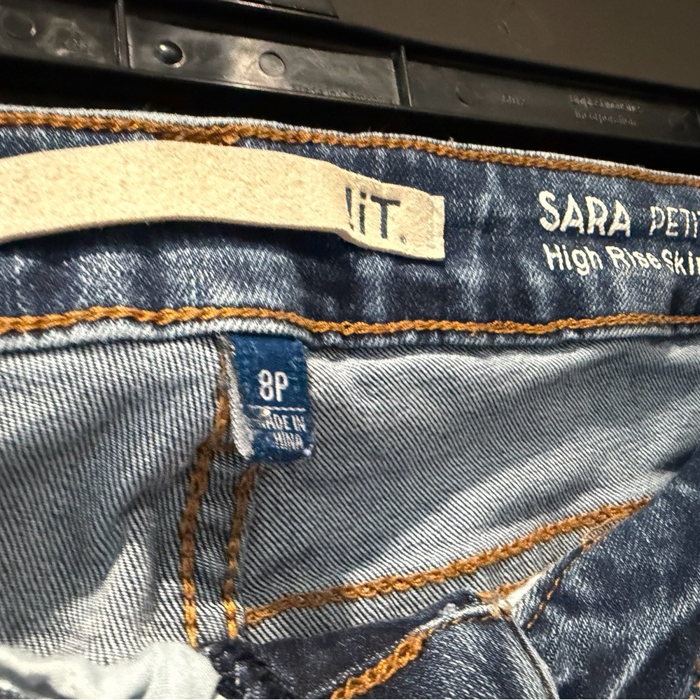 Sara Distressed Skinny Blue Jeans - Picture 3 of 6